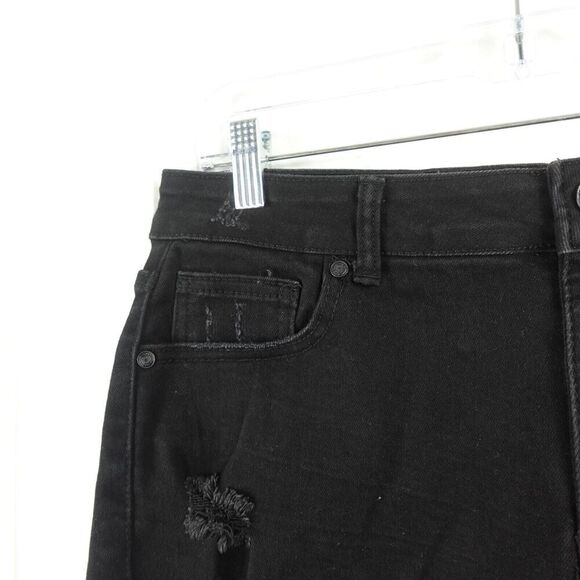 Blue Savvy Womens Black Jean Shorts Size 32 - Picture 2 of 7